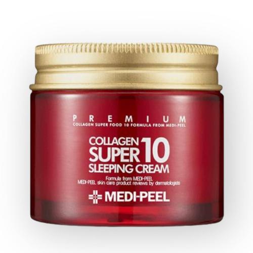 MEDIPEEL - Collagen Super10 Sleeping Cream - Kolagenový noční krém pro pevnost a hydrataci - 70 ml