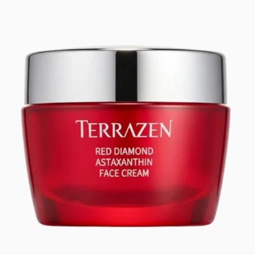 TERRAZEN - Red Diamond Astaxanthin Face Cream - Antioxidační pleťový krém pro rozjasnění a pružnější pleť - 50 ml