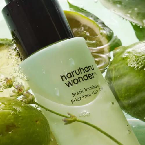 HARUHARU WONDER - Black Bamboo Frizz-Free Hair Oil - Vyhlazující olej na vlasy proti krepatění