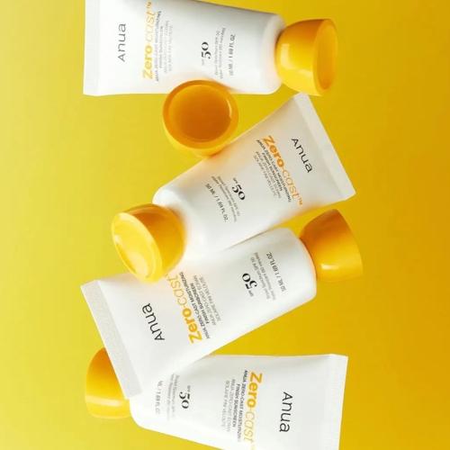 ANUA - Zero-Cast Moisturizing Finish Sunscreen SPF50+ PA++++ - Hydratační SPF bez bílého filmu