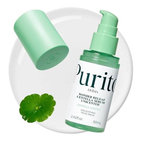 PURITO – Wonder Releaf Centella Serum Unscented – Zklidňující pleťové sérum bez parfemace - 60 ml