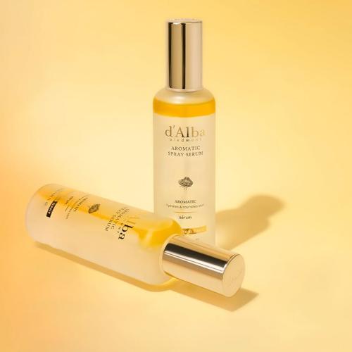 d'Alba - Aromatic Spray Serum - Vyživující pleťová mlha s bílým lanýžem - 120 ml