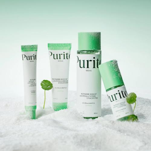 PURITO - Wonder Releaf Centella Cream Unscented - Zklidňující krém s pupečníkem asijským - 50 ml