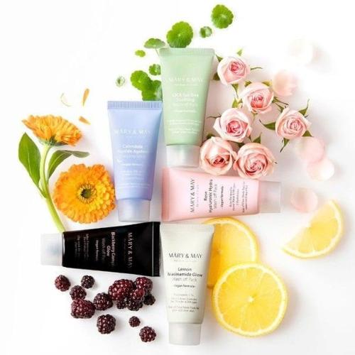 MARY & MAY – Calendula Peptide Ageless Sleeping Mask – Protivrásková noční maska s peptidy - 30 g