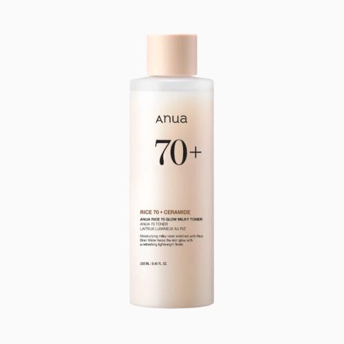 ANUA - Rice 70 Glow Milky Toner - Rozjasňující a hydratační mléčné tonikum