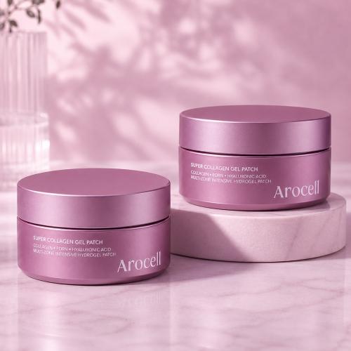 AROCELL - Super Collagen Gel Patch - Hydrogelové polštářky pro hydratované a hladší oční okolí - 60 ks