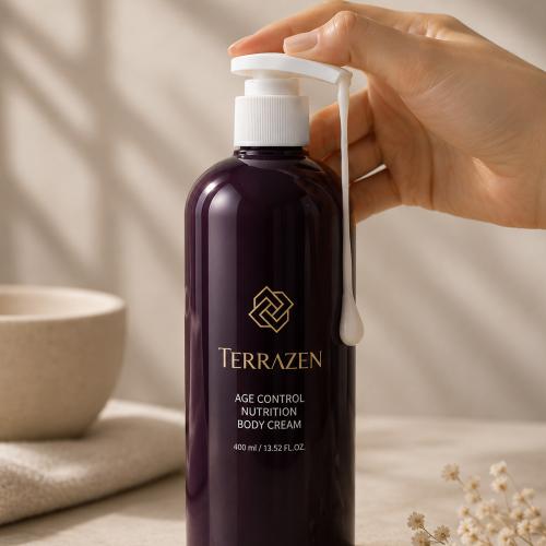 TERRAZEN - Age Control Nutrition Body Cream - Vyživující anti-age tělový krém - 400 ml