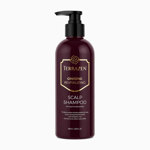 TERRAZEN - Ginseng Revitalizing Scalp Shampoo - Revitalizační šampon se ženšenem pro zdravou vlasovou pokožku - 500 ml