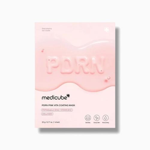 MEDICUBE – PDRN Pink Vita Coating Mask – Noční maska s PDRN, kolagenem a vitaminy