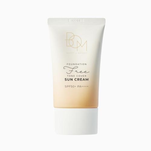 B.O.M – Foundation Free Tone Cover Sun Cream SPF50+ PA++++ – Multifunkční tónující opalovací krém - 50 g