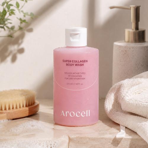 AROCELL - Super Collagen Body Wash - Sprchový gel s kolagenem pro hladší a hydratovanou pokožku - 220 ml