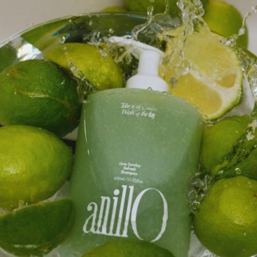 ANILLO - Lime Sunday Refresh Shampoo - Osvěžující šampon pro čistou pokožku hlavy a svěží vlasy - 450 ml