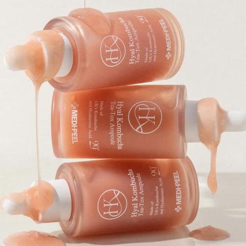 MEDIPEEL - Hyal Kombucha Tea-Tox Ampoule - Hydratační ampule s kombuchou a ceramidy - 50 ml
