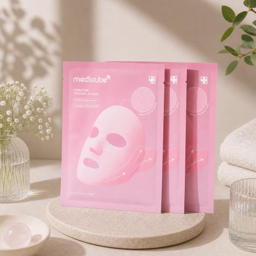MEDICUBE - PDRN Pink Tension Up Mask - Lifting maska s efektem „natažení“ pleti