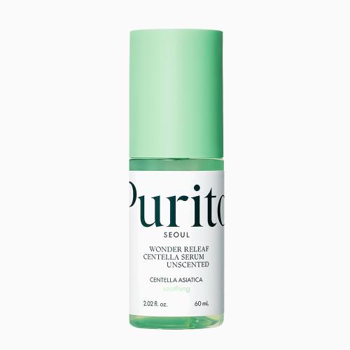 PURITO – Wonder Releaf Centella Serum Unscented – Zklidňující pleťové sérum bez parfemace - 60 ml