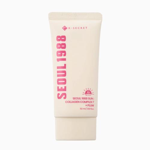 K-SECRET - Seoul 1988 Sun: Collagen Complex 7 + Plum - Ochraný krém s SPF50+ a s kolagenem