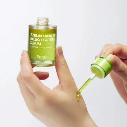 PURITO – Azelaic Acid 10 Kojic Tea Tree Serum – Rozjasňující a vyrovnávací pleťové sérum - 30 ml
