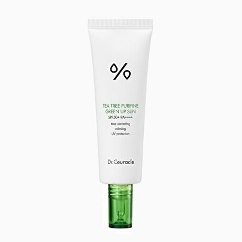 DR. CEURACLE - Tea Tree Purifine Green Up Sun SPF50+ PA++++ - Minerální zklidňující opalovací krém - 50 ml