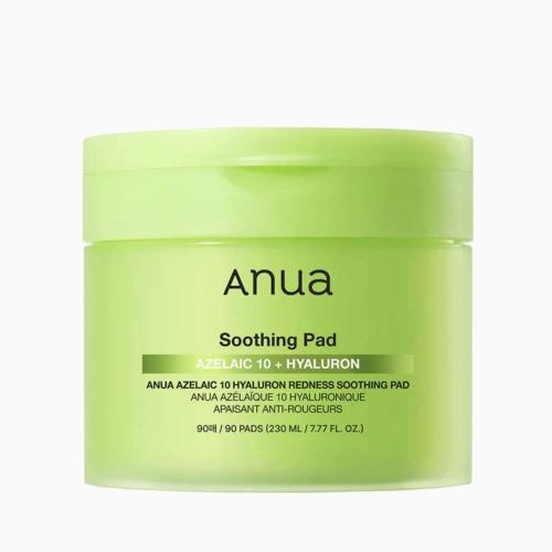 Anua – Azelaic Acid 10 Hyaluron Redness Soothing Pad – Zklidňující tamponky s azelaovou kyselinou