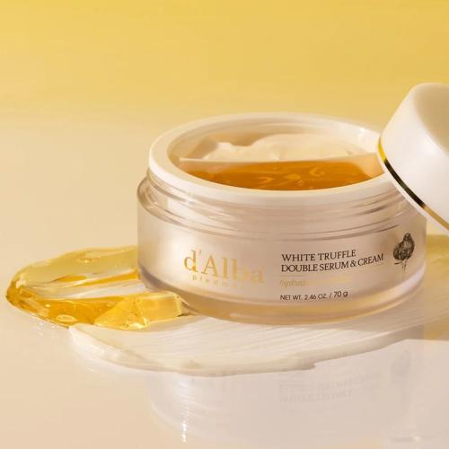 d'Alba - White Truffle Double Serum & Cream - Pleťový krém a sérum 2v1 proti vráskám- 70g