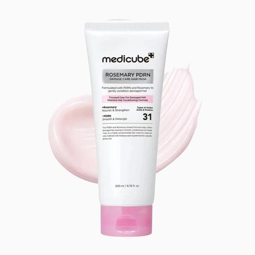 MEDICUBE - Rosemary PDRN Damage Care Hair Mask - Regenerační maska pro poškozené vlasy - 200 ml
