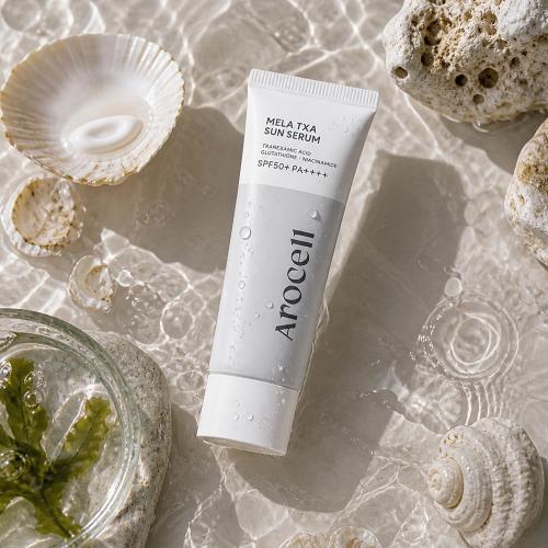 AROCELL - Mela TXA Sun Serum SPF50+ PA++++ - Rozjasňující SPF sérum proti pigmentacím - 40 ml