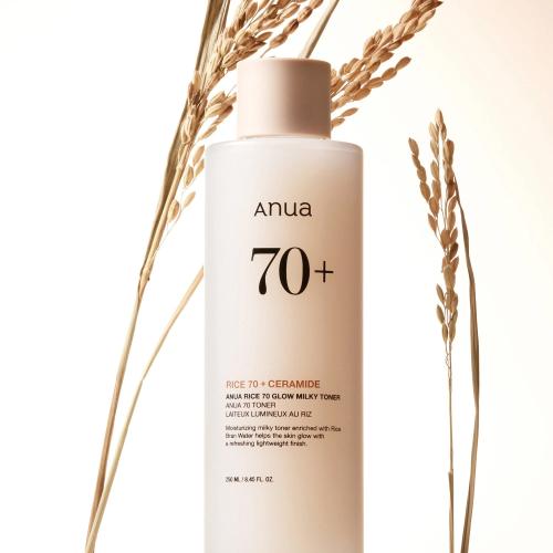 ANUA - Rice 70 Glow Milky Toner - Rozjasňující a hydratační mléčné tonikum