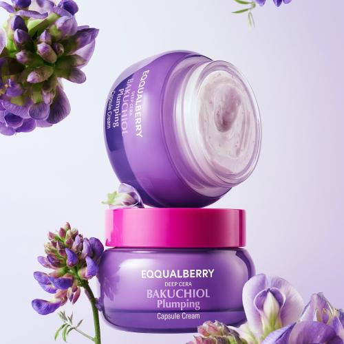EQQUALBERRY – Bakuchiol Plumping Capsule Cream – Liftingový krém s bakuchiolem a peptidy