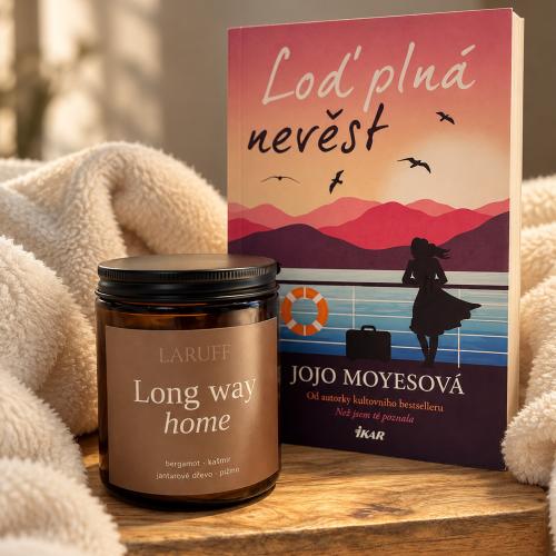Long Way Home - Sójová svíčka s dřevěným knotem