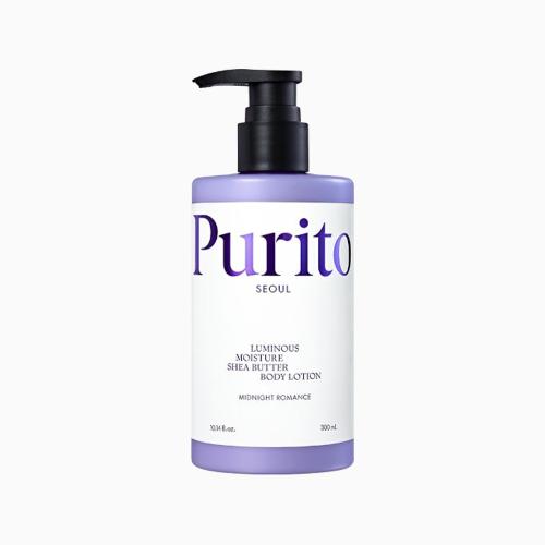 PURITO SEOUL – Luminous Moisture Shea Butter Body Lotion – Vyživující tělové mléko s přírodní vůní - 300 ml