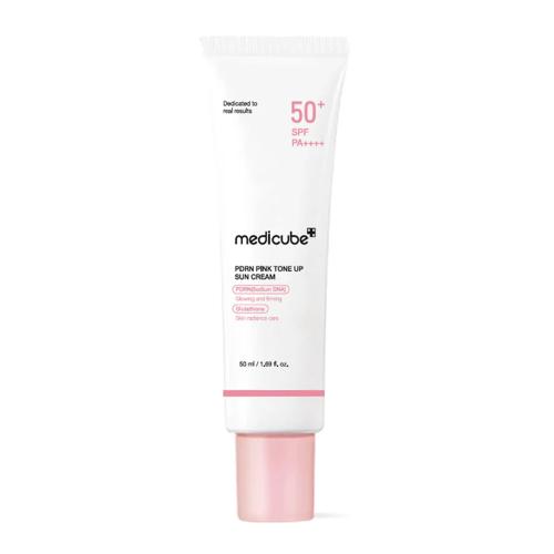 MEDICUBE – PDRN Pink Tone Up Sun Cream SPF 50+ PA++++ – Ochranný rozjasňující krém - 50 ml