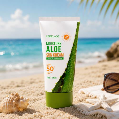 LEBELAGE - Moisture Aloe Sun Cream SPF50+ PA+++ - Hydratační opalovací krém s aloe vera - 50 ml