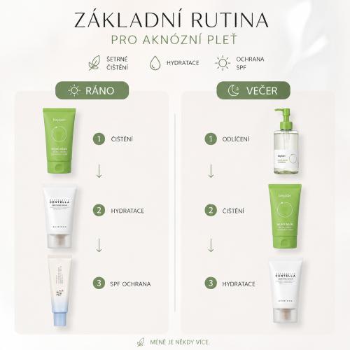 🌿 Základní rutina pro aknózní pleť - Šetrná každodenní péče pro čistší a klidnější pleť