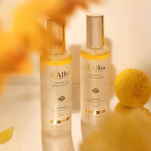 d'Alba - Aromatic Spray Serum - Vyživující pleťová mlha s bílým lanýžem - 120 ml