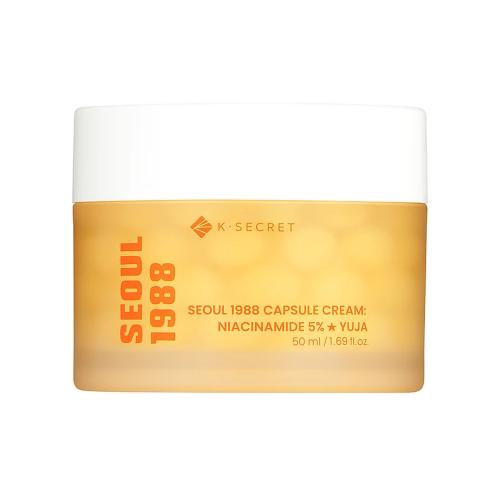 K-SECRET – SEOUL 1988 Capsule Cream Niacinamide 5% + Yuja – Rozjasňující krém s niacinamidem a yuzu - 50 ml