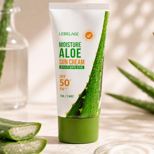 LEBELAGE - Moisture Aloe Sun Cream SPF50+ PA+++ - Hydratační opalovací krém s aloe vera - 50 ml
