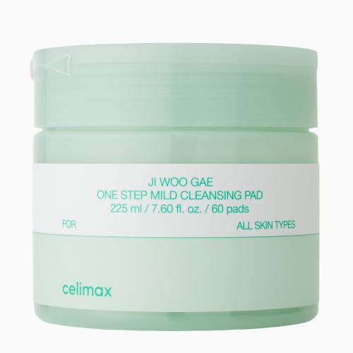 CELIMAX - Ji Woo Gae One Step Mild Cleansing Pad - Jemné čisticí tamponky pro rychlé a šetrné čištění - 60 ks