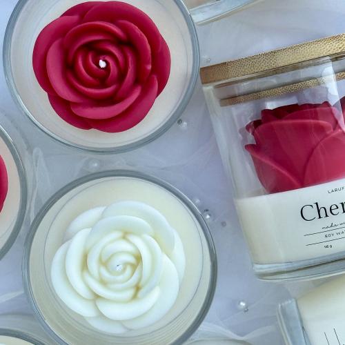 Cherries - designová sójová svíčka