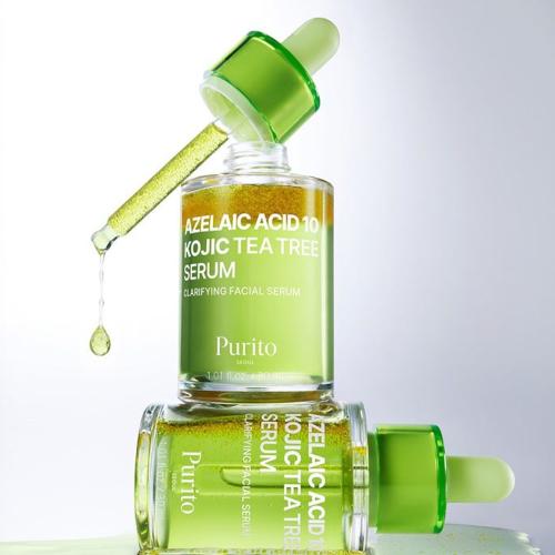 PURITO – Azelaic Acid 10 Kojic Tea Tree Serum – Rozjasňující a vyrovnávací pleťové sérum - 30 ml