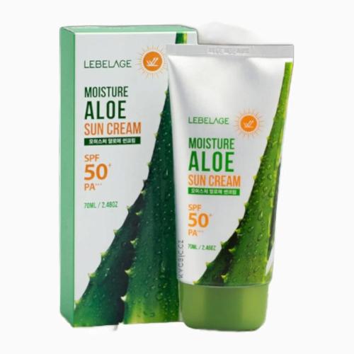 LEBELAGE - Moisture Aloe Sun Cream SPF50+ PA+++ - Hydratační opalovací krém s aloe vera - 50 ml