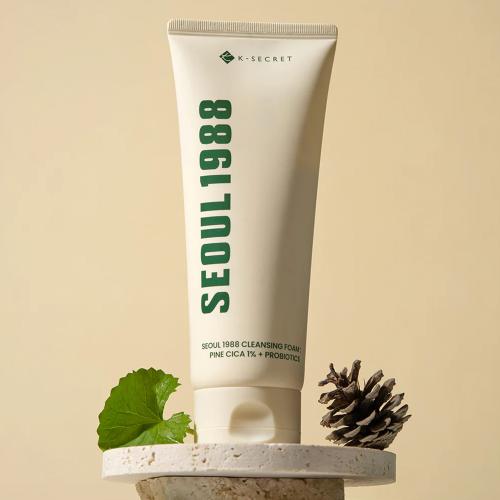 K-SECRET – Seoul 1988 Cleansing Foam : Pine Cica 1% + Probiotics – Jemná čisticí pěna - 150 ml