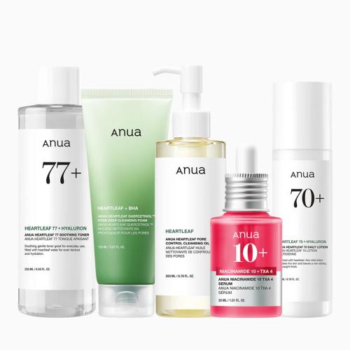 ANUA – Glass Skin Full Routine Set - Sada pro rozjasněnou pleť
