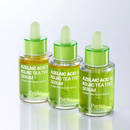 PURITO – Azelaic Acid 10 Kojic Tea Tree Serum – Rozjasňující a vyrovnávací pleťové sérum - 30 ml