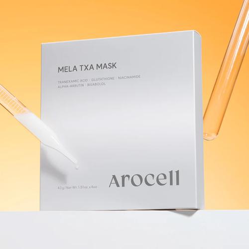 AROCELL - Mela TXA Mask - Rozjasňující hydrogelová maska na pigmentové skvrny a sjednocení tónu pleti