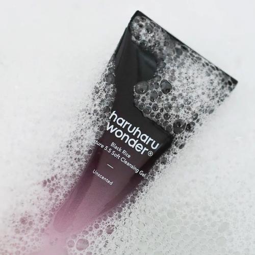 HARUHARU WONDER – Black Rice Moisture 5.5 Soft Cleansing Gel (Unscented) – Jemný čisticí gel s nízkým pH - 100 ml