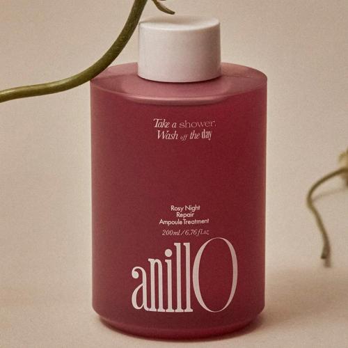 ANILLO - Rosy Night Repair Ampoule Treatment - Regenerační vlasová kúra pro poškozené a suché vlasy - 200 ml