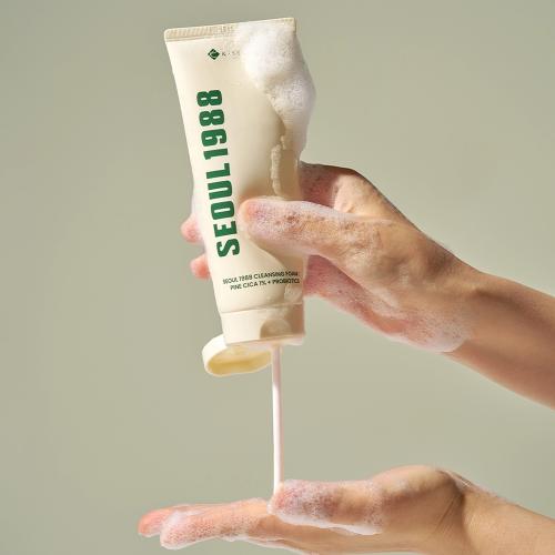 K-SECRET – Seoul 1988 Cleansing Foam : Pine Cica 1% + Probiotics – Jemná čisticí pěna - 150 ml