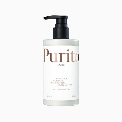 PURITO SEOUL – Luminous Moisture Shea Butter Body Lotion – Vyživující tělové mléko s přírodní vůní - 300 ml