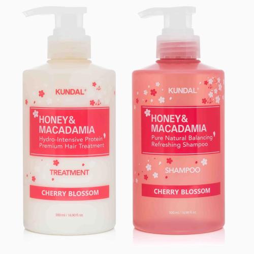 KUNDAL – Cherry Blossom Edition – Hydratační šampon & kondicionér s vůní třešňového květu