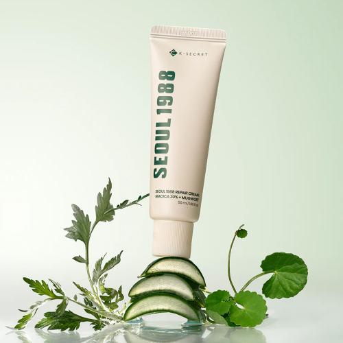 K-SECRET - SEOUL 1988 Repair Cream : Niacica 20% + Mugwort - Zklidňující krém pro sjednocenou pleť - 50 ml